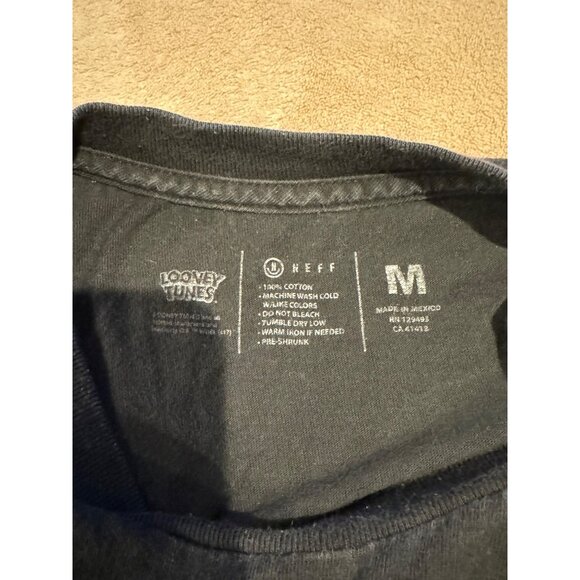 Looney Tunes Neff Marvin The Martian Shirt Black Short Sleeve Size Medium - Picture 5 of 8